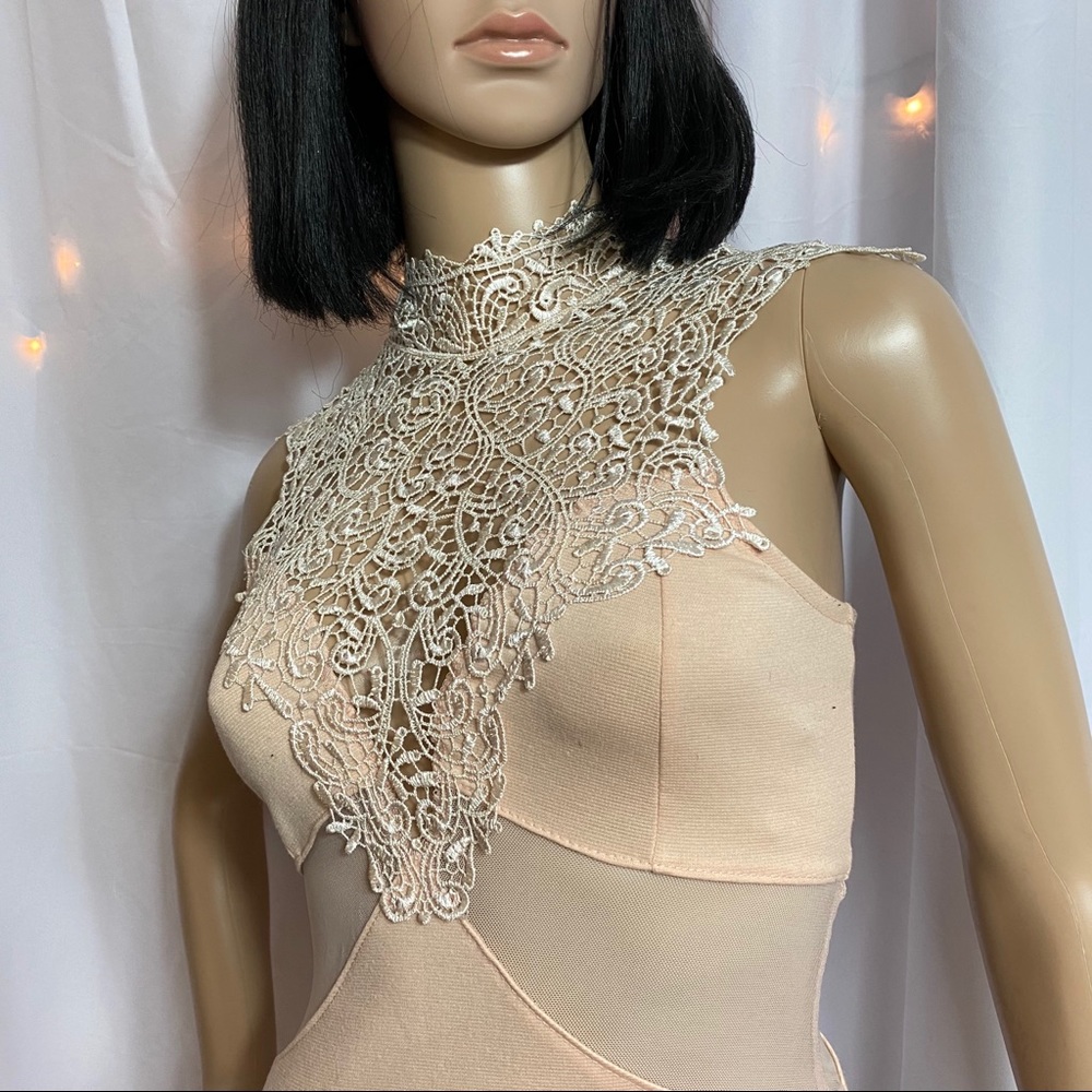 Lace Halter Top Dress